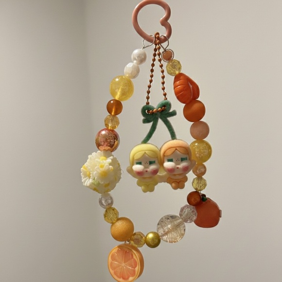 POP MART Accessories - Crybaby “Crying for Love” Beaded BagCharm custom made by Joelle